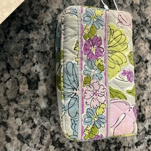 Vera Bradley Floral Quilted Wallet in Pastel Pink, Blue & Lime